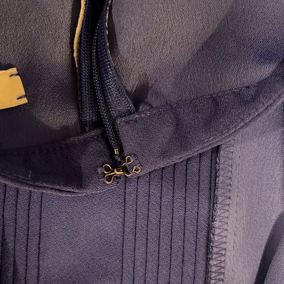 Madewell Pleated Front Dress In Royal Blue​​ - Picture 8 of 14